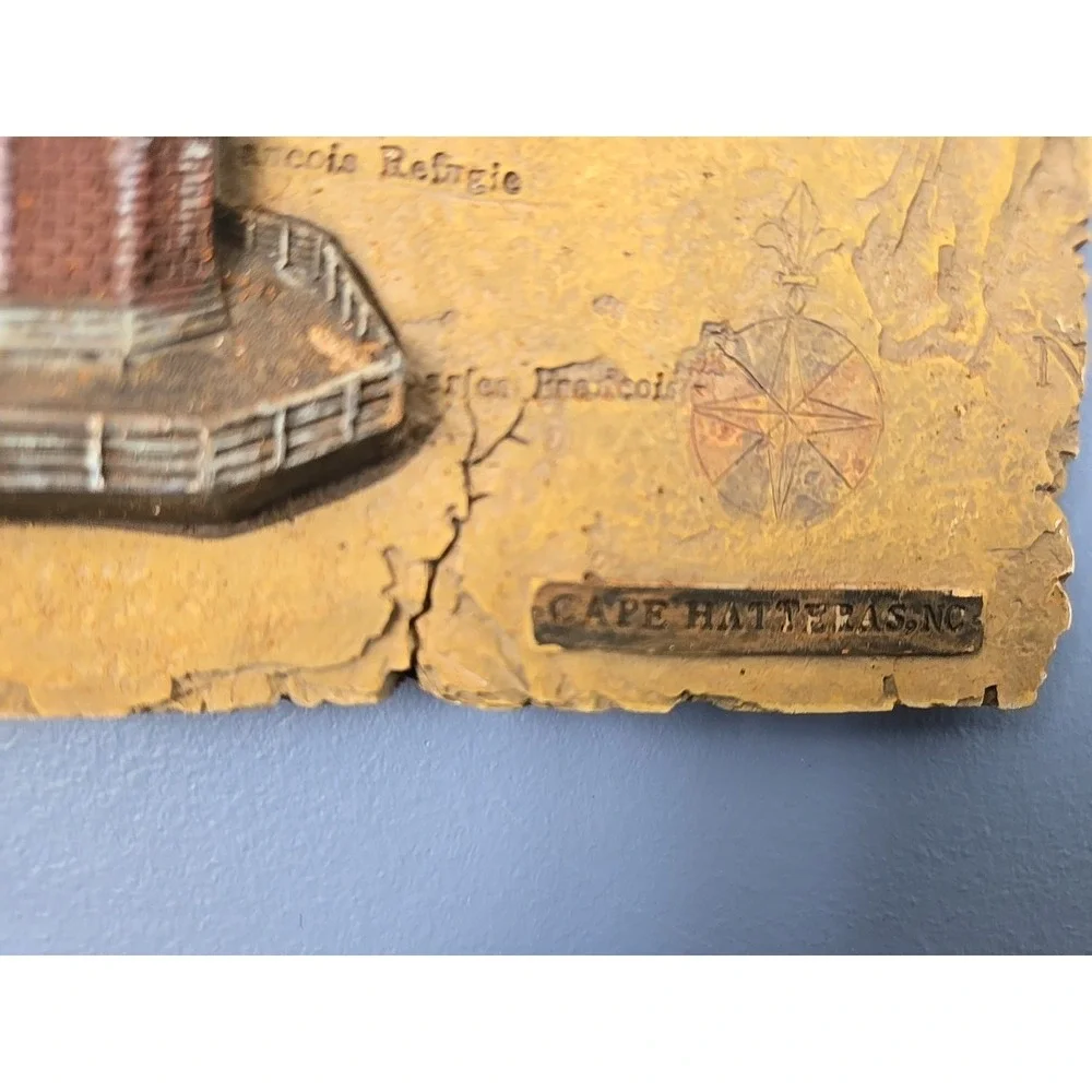 Cape‎ Hatteras NC Lighthouse Resin Wall Plaque Hanging 7.5